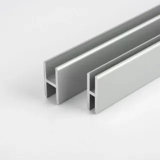 Aluminiumprofil H-Form - Alu 200cm (29x14x7mm) - Silber - H-Profil - Aluminium - Schweißbar - Eloxierbar - Zerspannbar - Maschinenbau - Architektur - Klimatechnik