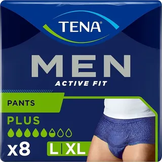 TENA Men Active Fit Pants Plus L/XL 8 St
