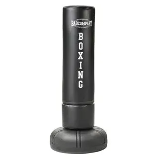 Bad-Company Boxsack Vinyl Pad gefüllt mit Schaumstoff, 23 kg, für Erwachsene, 190 cm, auf Standfuß stehend