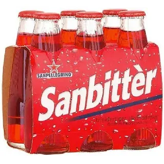 24 Flaschen Sanbitter von San Pellegrino 98ml Bitter Aperitvo San Bitter