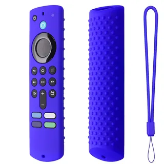 2 Stück fire-tv-Sticks 4k Fernbedienung Hülle, Fernbedienungsabdeckung fire-tv-Sticks, Leuchtende Hülle Tv Fernbedienung, Fernbedienung Hülle, Stoßfeste 4K Anti Fall Silikon Abdeckung In Einfarbiger