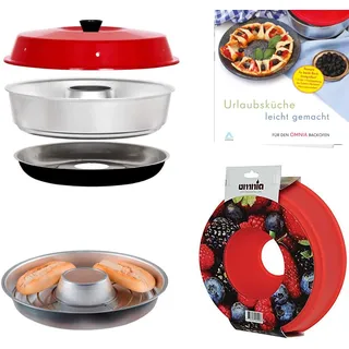 Omnia Einsteiger Set mit Kochbuch Aufbackgitter und Silikon-Backform