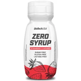 BIOTECH USA Zero Syrup, 320 ml Flasche, Erdbeere