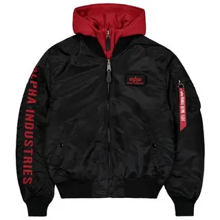 Alpha Industries MA-1 D-Tec SE Jacke Black/Red S 