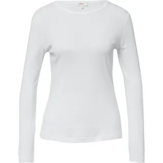 s.Oliver Longsleeve Slim Fit Weiß 4XL