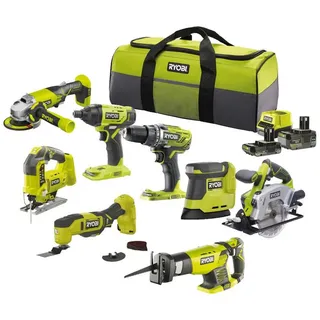 RYOBI 18 V ONE+ Combo Kit 8-teilig