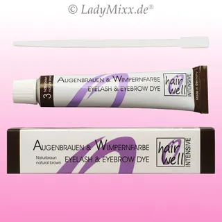 hair well Hairwell Augenbrauen- und Wimpernfarbe Nr. 3 Braun 20 ml