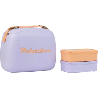 POLARBOX Lunchbox 6 l lila Pop Details orange