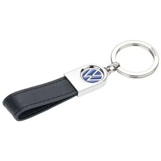 Troika VW Lederschlaufe Schlüsselring Schwarz