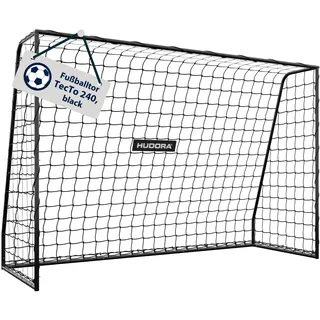 Hudora Fußballtor Schwarz 240 cm