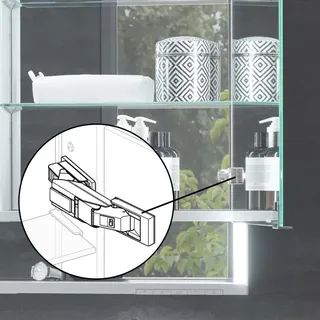 Keuco Scharnier für Royal Reflex Spiegelschrank, 90108000012,