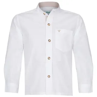 Isar-Trachten Trachtenhemd Kinderhemd - MAXL - weiß/beige beige 92