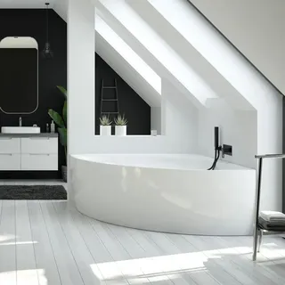 Hoesch iSENSI Eckbadewanne 150 x 150 cm (3896.010)