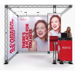 Naxpro-Truss Messestand FD 24-3 x 3 m (LxBxH) - Traversen - Aachen 2