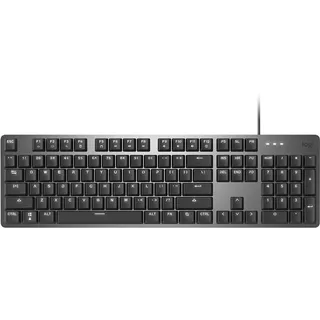 Logitech K845 Mechanisch beleuchtete USB-Kabeltastatur - Aluminium, Schwarz