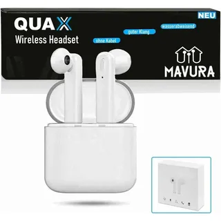 MAVURA QUAX Wireless Bluetooth Kopfhörer - In Ear Kopfhörer Headset für Iphone Samsung