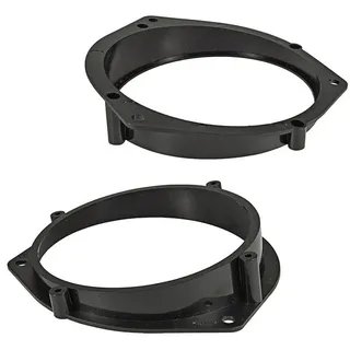 tomzz Audio 2839-000 Lautsprecherringe Adapter Halterungen kompatibel mit Opel Astra G Omega B Zafira Tür hinten für 130mm DIN Lautsprecher