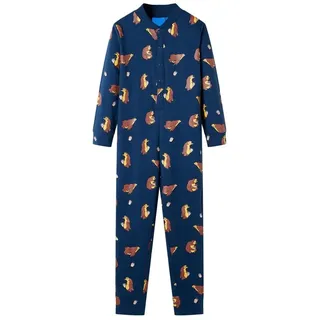 vidaXL Kinder-Schlafanzug Einteiler Jeansblau 92