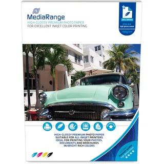 MediaRange Fotopapier, A4, 180g, 50 Blatt