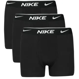 Nike 3 PACK - Everyday COTTON BOXER BRIEF schwarz 6Y-8Y