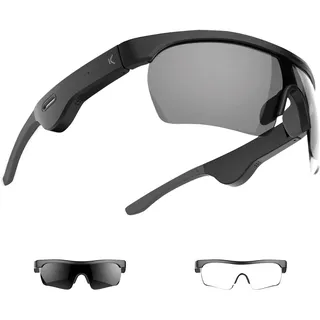 KSIX smart your tech Unisex Erwachsene Phoenix Bluetooth-Brille, Schwarz, normal