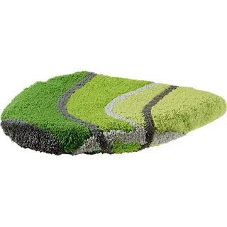 REDBEST WC-Deckelbezug WC-Deckelbezug "Lynn", Höhe 20 mm, Gummizug:, Grafik grün