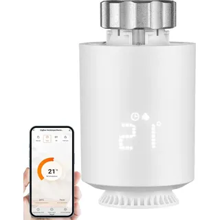 Echos Smartes Thermostat Heizung Zigbee Heizkörperthermostat Heizungssteuerung Digitales Thermostat Amazon Alexa & Google Assistant kompatibel