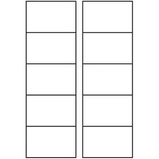 Avery Zweckform C32010-10 Visitenkarten, 85 x 54 mm, beidseitig beschichtet - Visitenkarte Din A4 weiß 10 St./pack.