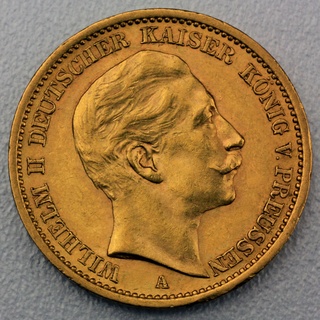 Goldmünze 20 Mark Wilhelm II. (Preußen)