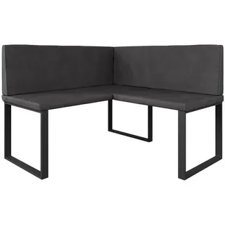 Vicco Sitzbank, Esszimmer-eckbank Ravon, Anthrazit, 120 x 120 cm
