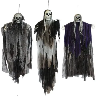 Joyin Halloween Deko Geist Skelett Hängend Gruselig Outdoor 3 Stück