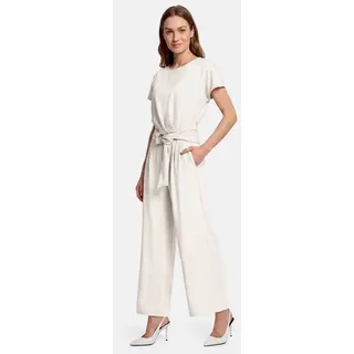 Betty Barclay Damen Jumpsuit mit Eingrifftaschen 38, Grau Beige - 38W