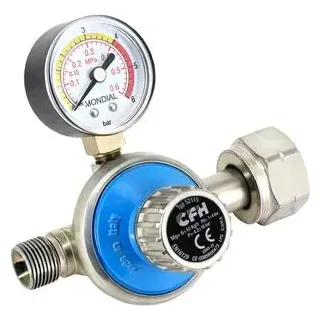 CFH Propanregler mit Manometer 1-4 bar