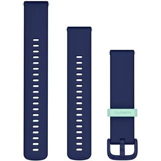 Garmin quick release 20 mm silikonarmband marineblau