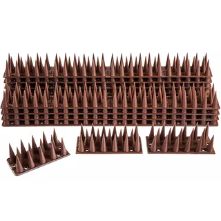 Taubenabwehr-Spikes, 5,4m: 12 braune Module (45cm). Zuverlässige Anti-Vogel-Spikes für wirksamen Schutz. Diskret & einfach zu installieren