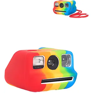 Schutzhülle für Polaroid Go/Bundle Go Gen 2, yystao Schutzige Silikonhülle, kompatibel mit Polaroid Go/Go Gen 2 Kamera, weiche Schale, Kratzfest, fallgeschützt (Regenbogen)