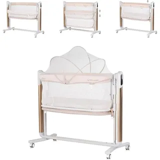 Chipolino Babywiege elektrisch Ultima Beistellbett Schaukelfunktion Musik Timer beige