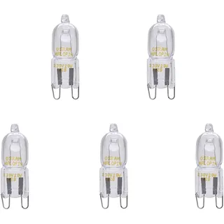 Osram 5er Pack Halopin 66720 G9 Halogen Stiftsockellampe 20W Warmweiß 2700K 235 lm Dimmbar