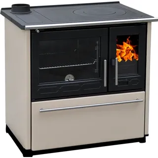 Plamen Küchenofen 850 Glas N creme 8 kW (linke Ausführung)