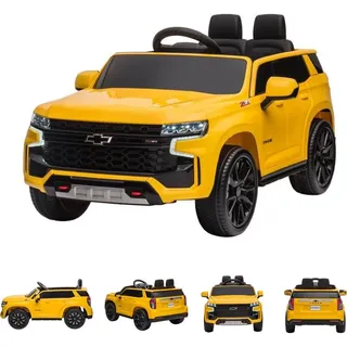 ES-Toys Elektro Kinderauto Chevrolet Tahoe gelb (12 V)