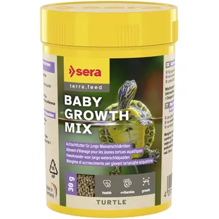 sera Turtle Baby Growth Mix 100ml (30g) | Aufzuchtfutter für Junge Wasserschildkröten Futter | Protein‐ & vitaminreich | Unterstützt gesundes Wachstum | Schildkrötenfutter | Schildkröten Futter