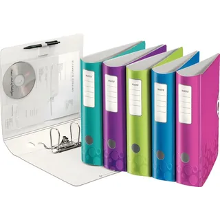 Leitz Ordner Active WOW 180° Grad, 80 mm, farbig sortiert