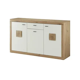Primo Sideboard  Borkum ¦ weiß ¦ Maße (cm): B: 163 H: 95 T: 44.0