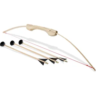 Bestsaller 1267 Reise-Bogen Esche +3 Pfeile ca.80 cm, unmontiert 4 Schrauben, natur