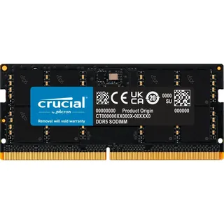 Crucial RAM 32GB DDR5 4800MHz SODIMM schwarz