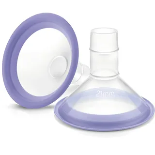 Lansinoh Laboratories Inc. Niederlassung Deutschland Saugaufsätze für Lansinoh Milchpumpen - Größe S (21 mm), 2 Stück | Ersatzteil für klassische Lansinoh Milchpumpen, Größe S, Brusthaube