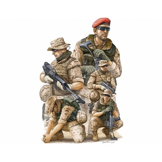 Trumpeter 00421 Modellbausatz Modern German ISAF Soldiers in Afghanist