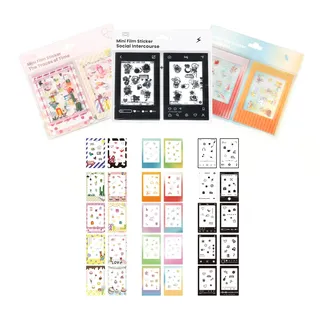 30 Stück Folienrandaufkleber kompatibel mit FujiFilm Instax Mini LiPlay 12 11 9 8+ 8 evo 99 SE 40 90 70 50S 26 25 7S Instant Film