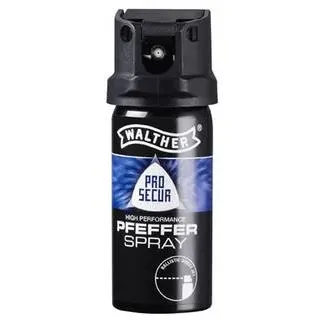 WALTHER Pfefferspray mit UV Markierung, balistischer Strahl,Sprühweite ca. 5 m