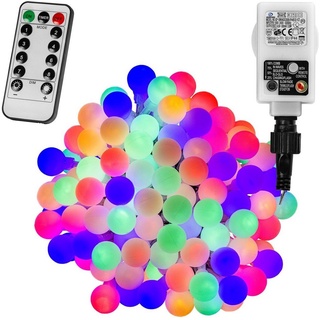 Voltronic LED Party Kugel Lichterkette bunt innen außen, - Transparent